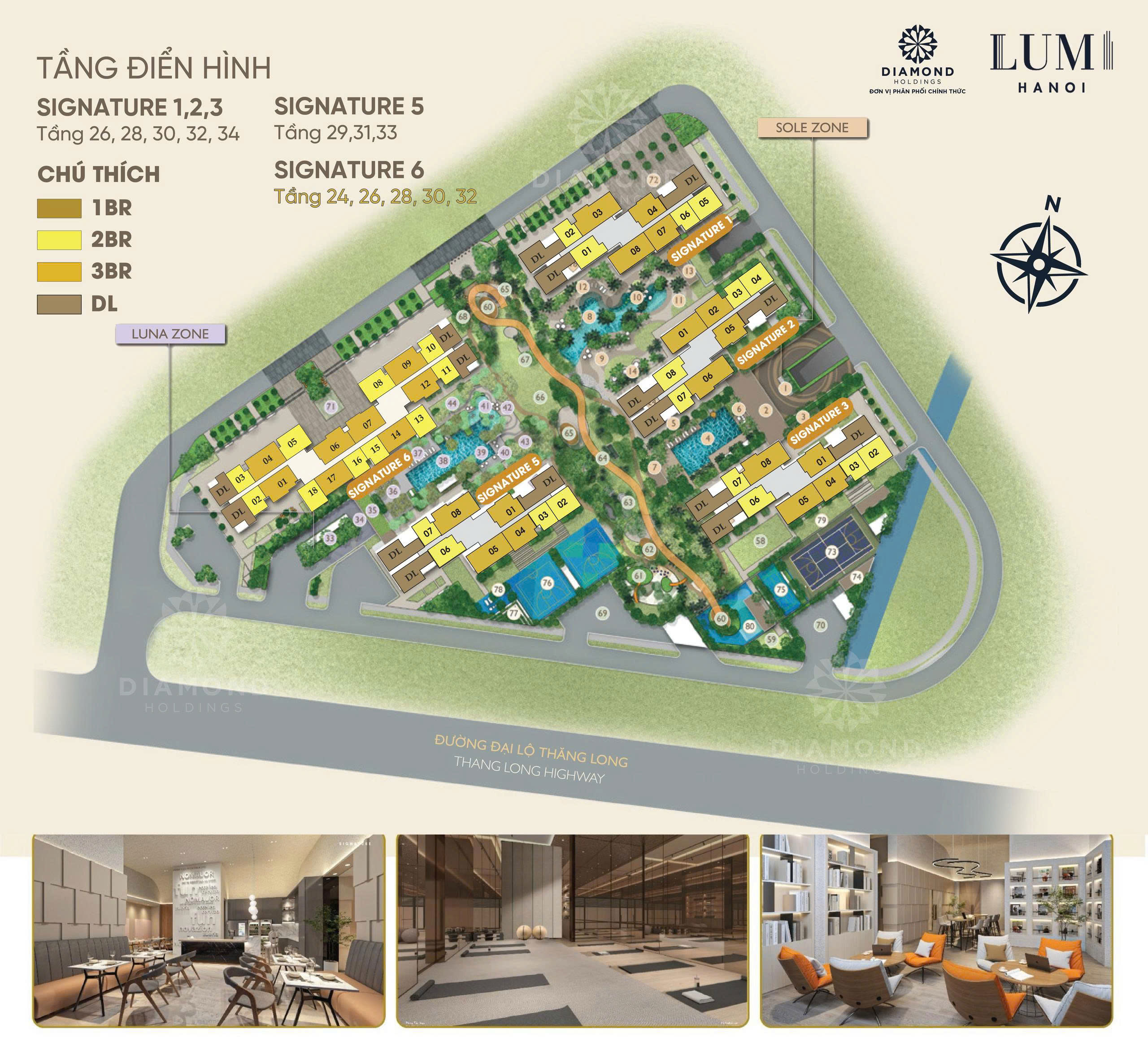 Mặt bằng Phân khu Lumi Signature
