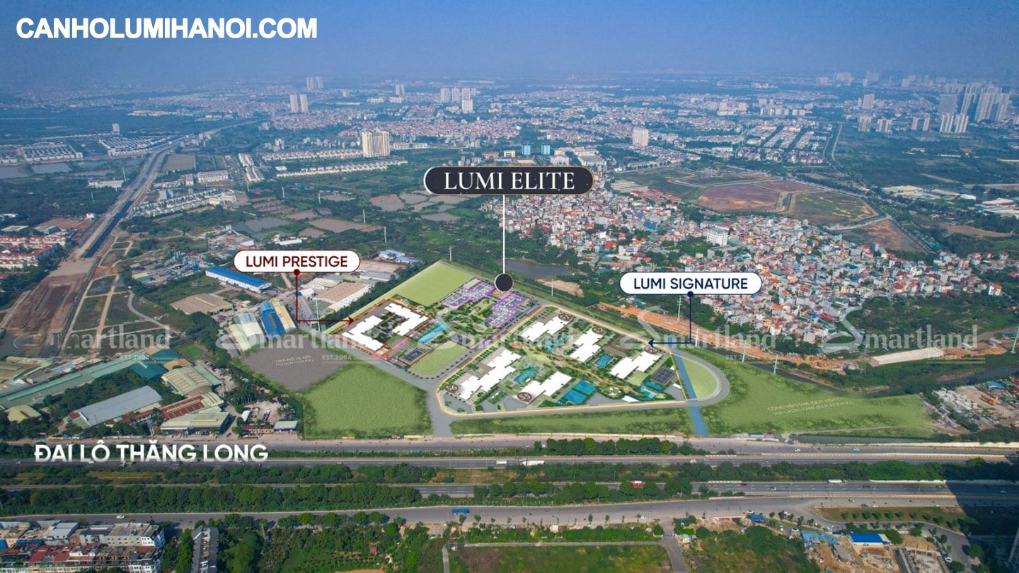 Vị trí Phân khu Elite Lumi Hanoi