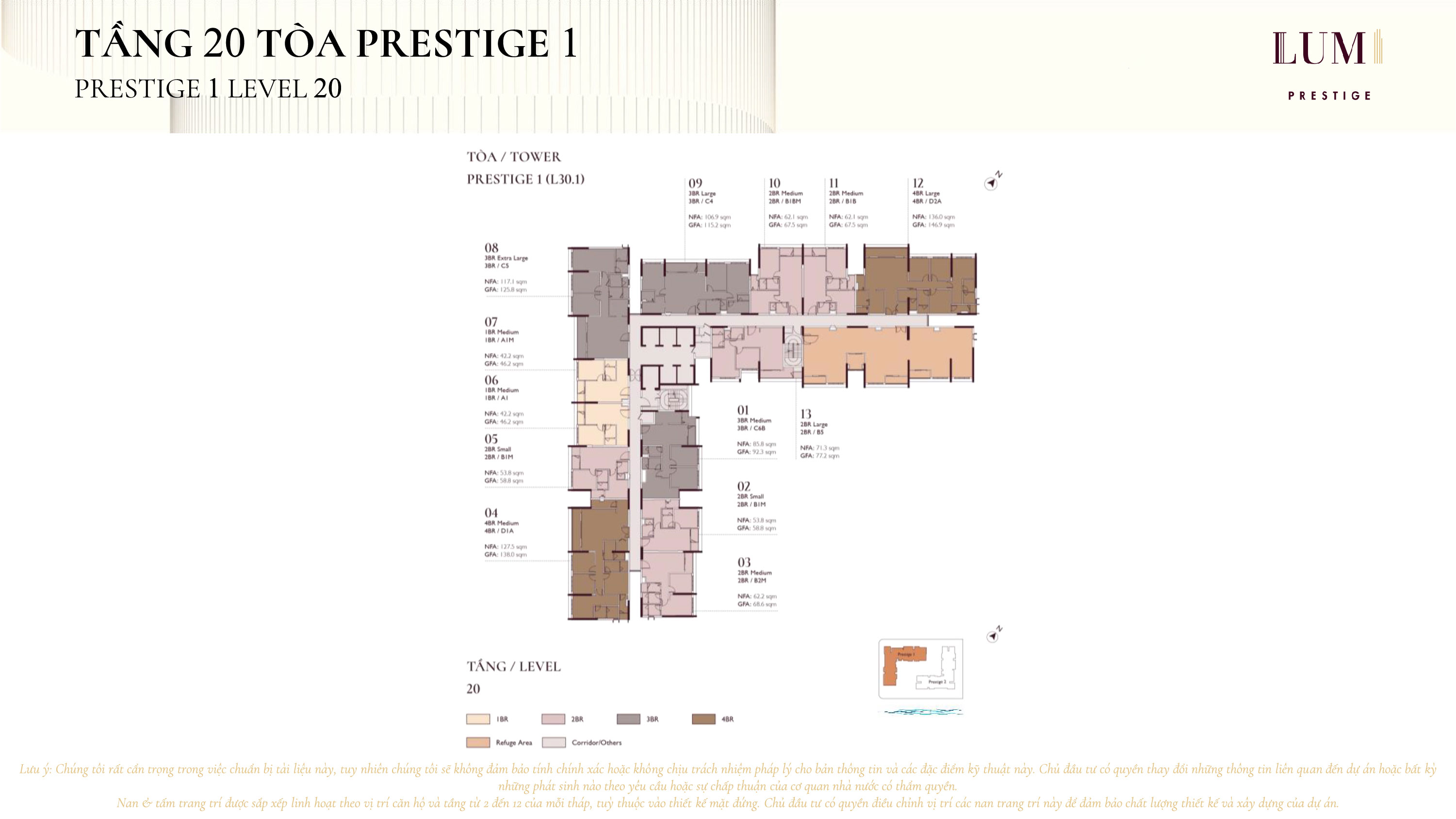 Tầng 20 tòa Prestige 1