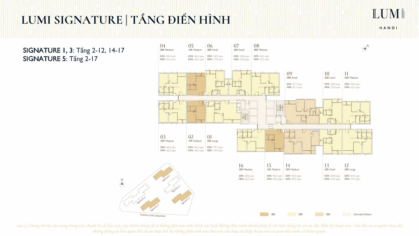 Mặt bằng tầng điển hình Lumi Signature 1