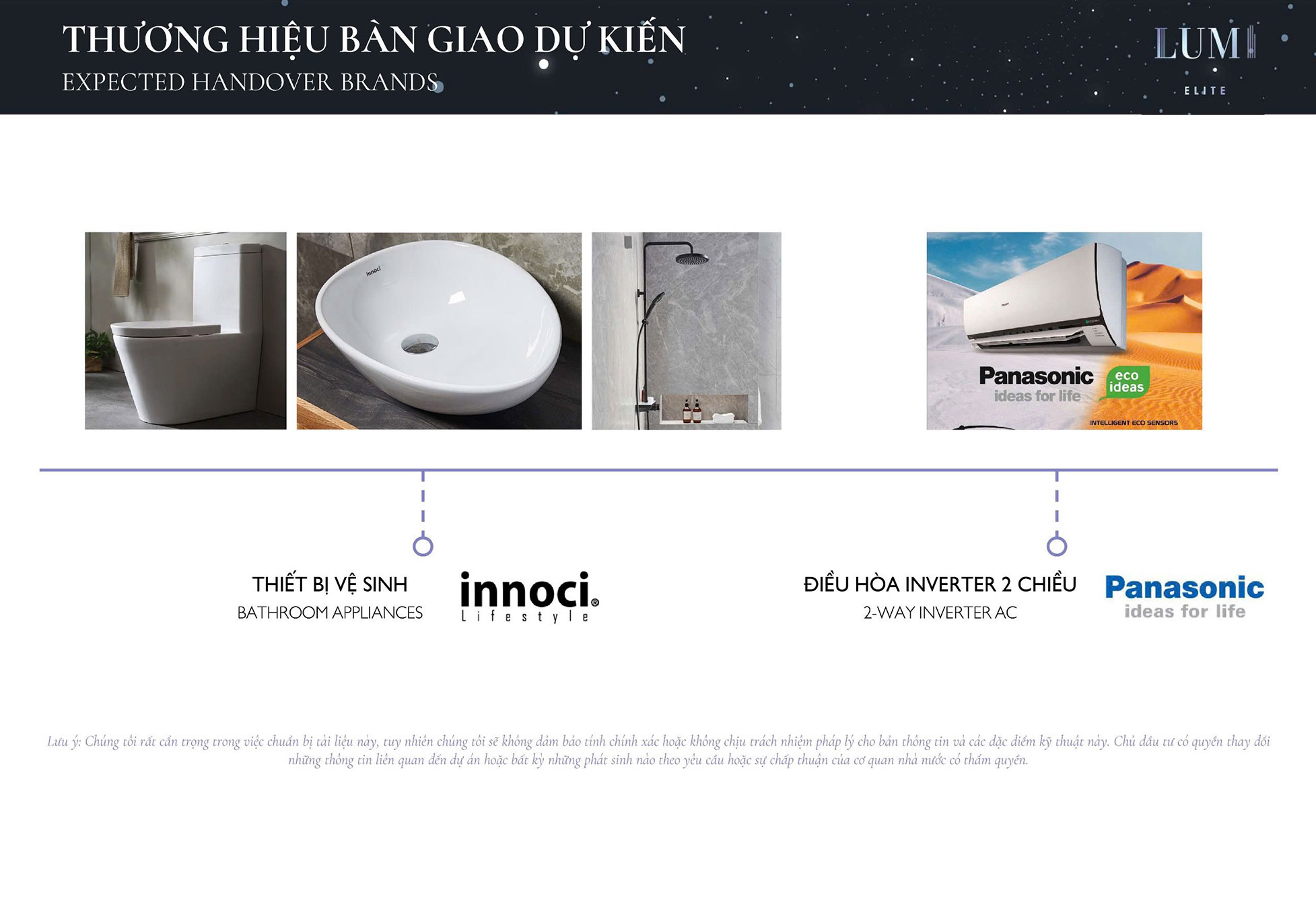 Thiết bị điều hòa và Thiết bị vệ sinh của Phân khu Lumi Ellite