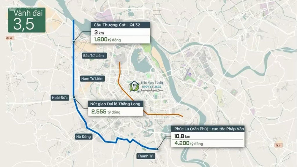 Dự án Căn hộ Lumi Hà Nội nằm liền kề tuyến Vành đai 3.5